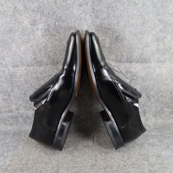 Stacy Adams Shoes Mens 10.5 Loafer Dress Formal Black Slip On Square Toe Classic - Picture 8 of 15